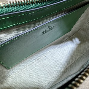 GG Matelassé handbag in green leather 735049 25x15x8cm Bags