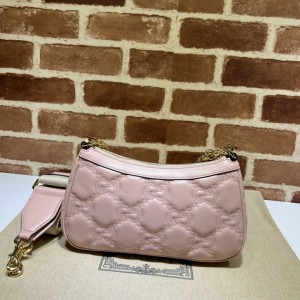 GG Matelassé handbag in pink leather 735049 25x15x8cm Bags