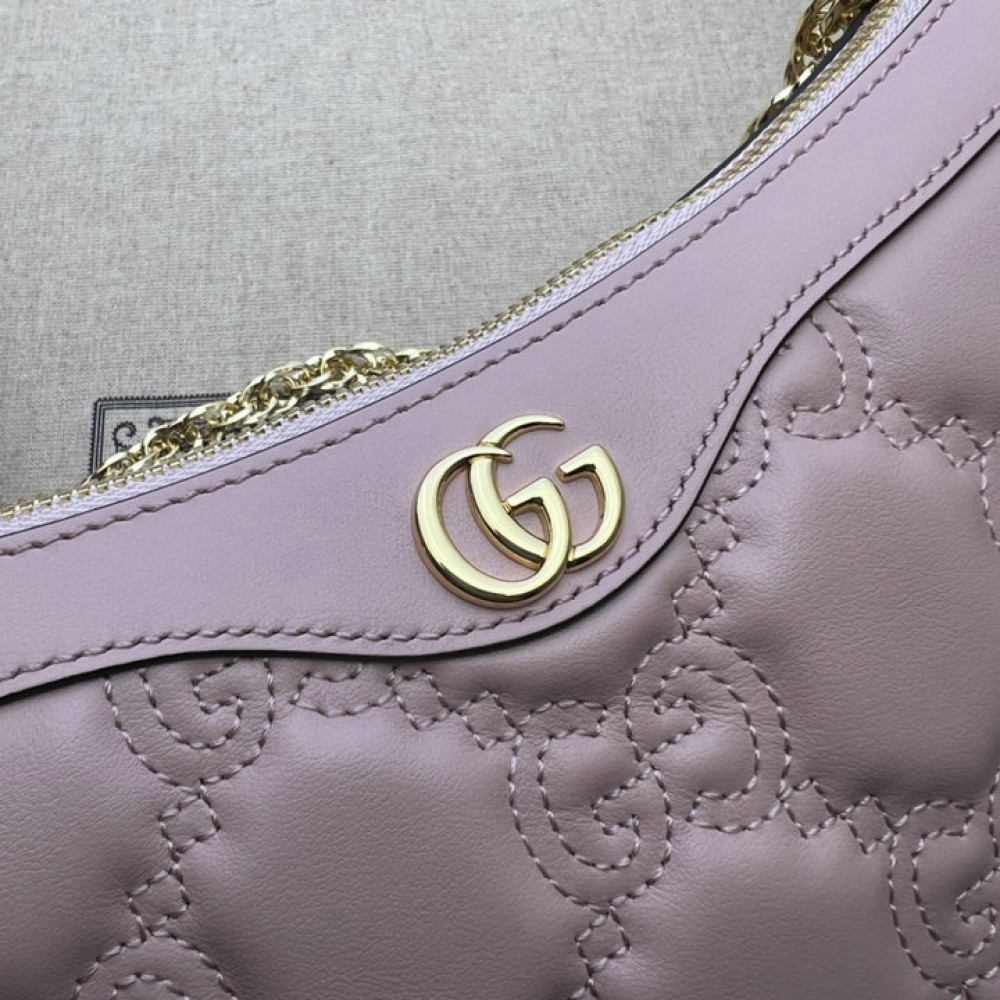 GG Matelassé handbag in pink leather 735049 25x15x8cm Bags