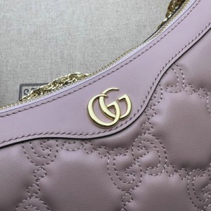 GG Matelassé handbag in pink leather 735049 25x15x8cm Bags