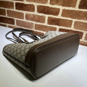 Gucci Ophidia GG mini tote bag in beige and ebony Supreme 31x25x13cm Bags