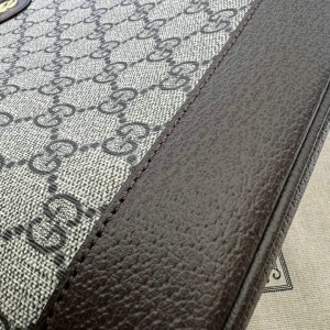 Gucci Ophidia GG mini tote bag in beige and ebony Supreme 31x25x13cm Bags