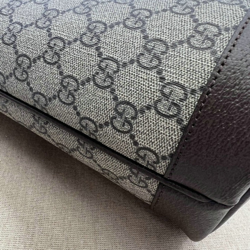 Gucci Ophidia GG mini tote bag in beige and ebony Supreme 31x25x13cm Bags