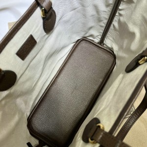 Gucci Ophidia GG mini tote bag in beige and ebony Supreme 31x25x13cm Bags