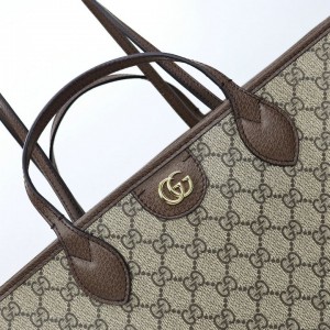 Gucci Ophidia medium tote bag in beige and ebony Supreme 38.5×28.5×15 cm Bags