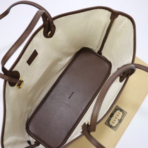 Gucci Ophidia medium tote bag in beige and ebony Supreme 38.5×28.5×15 cm Bags