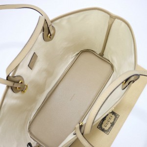 Gucci Ophidia medium tote bag in beige and white Supreme 38.5×28.5×15 cm Bags