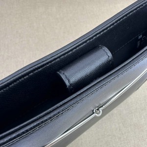 Gucci Horsebit Slim small shoulder bag in black leather 23x18.5x3cm Bags