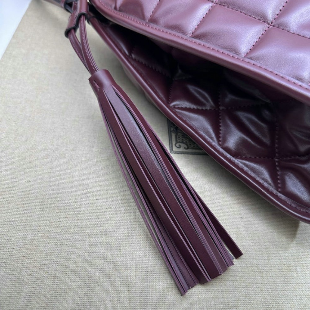 Gucci Deco medium tote bag in bordo leather 43*28*8cm Bags