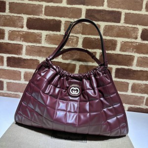 Gucci Deco medium tote bag in bordo leather 43*28*8cm Bags