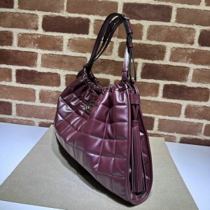 Gucci Deco medium tote bag in bordo leather 43*28*8cm Bags