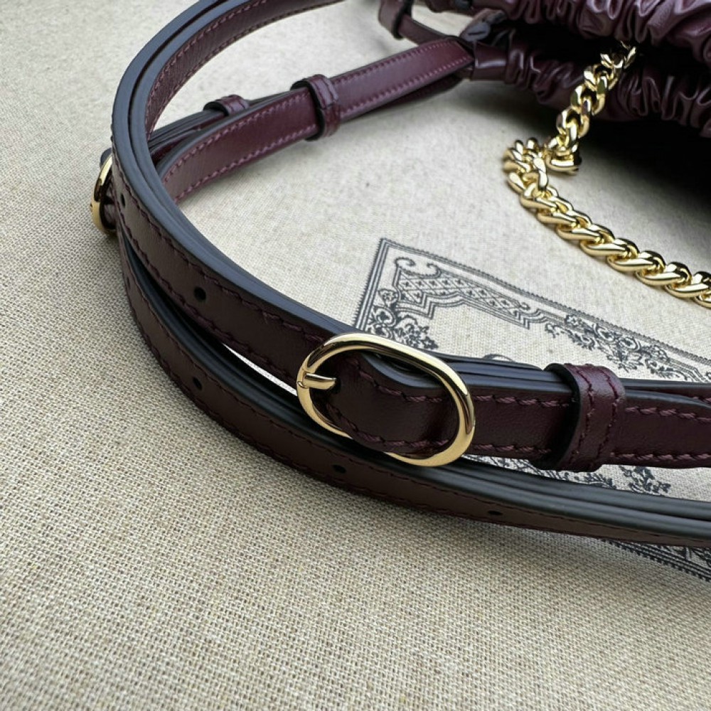 Gucci Deco medium tote bag in bordo leather 43*28*8cm Bags