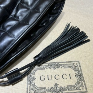 Gucci Deco medium tote bag in black leather 43*28*8cm Bags