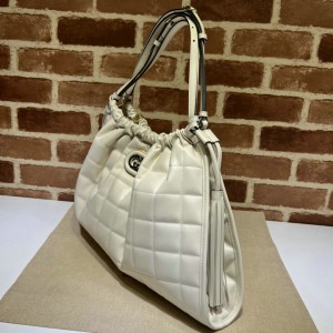Gucci Deco medium tote bag in white leather 43*28*8cm Bags