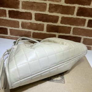 Gucci Deco medium tote bag in white leather 43*28*8cm Bags