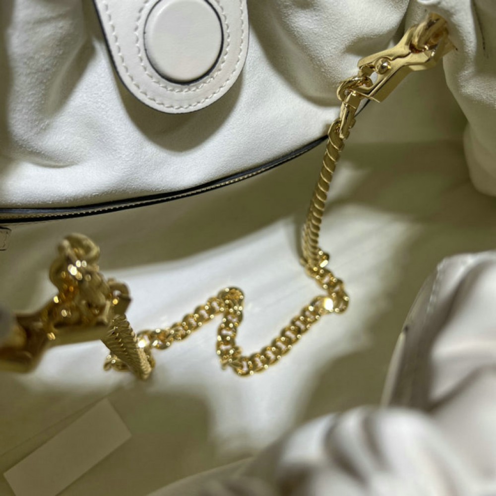 Gucci Deco medium tote bag in white leather 43*28*8cm Bags