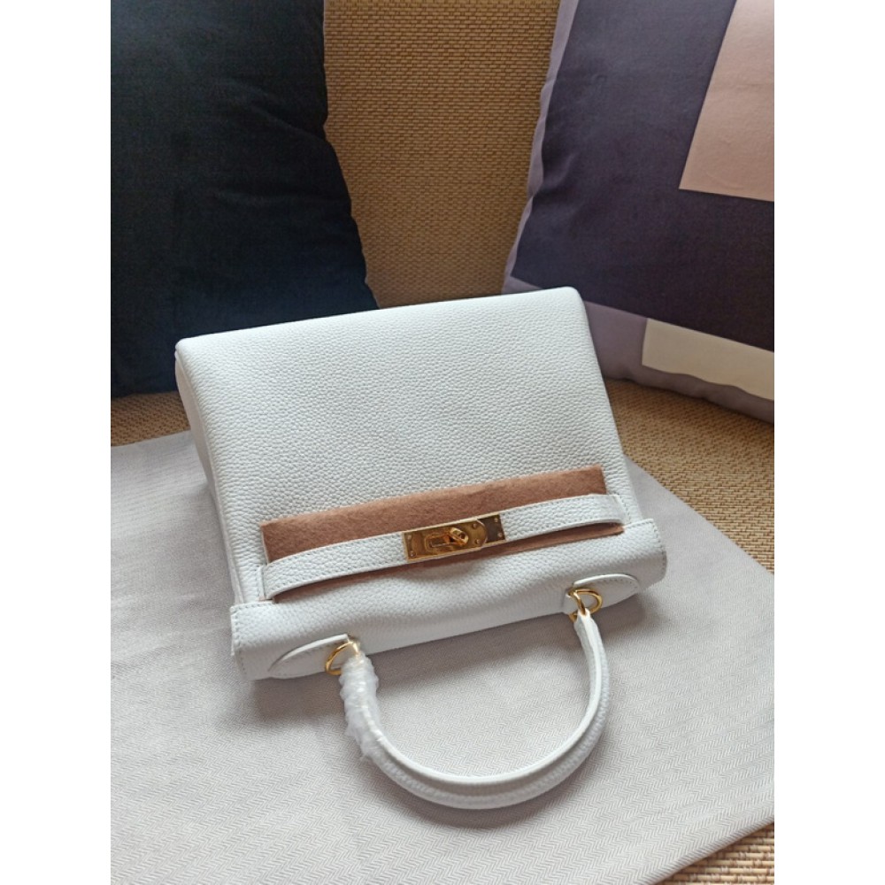 Hermes kelly bag 28cm - 32cm white togo leather Bags