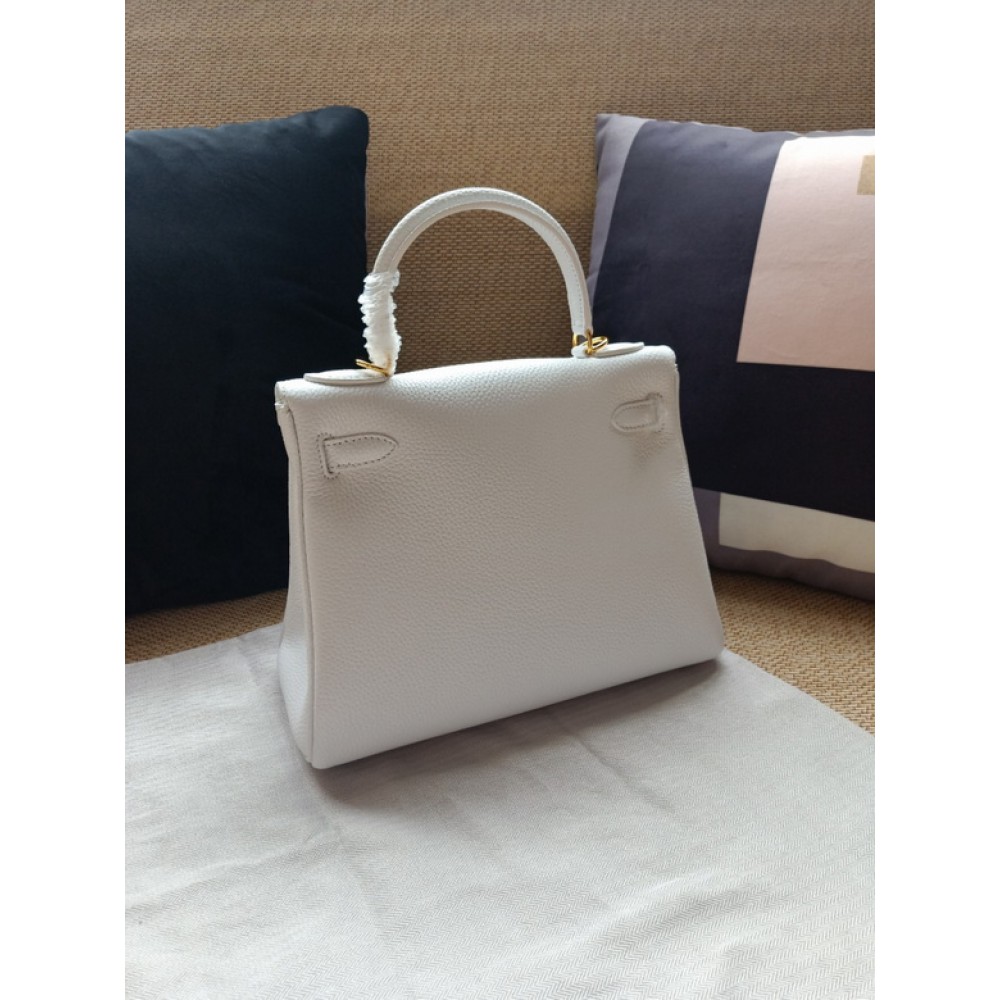 Hermes kelly bag 28cm - 32cm white togo leather Bags