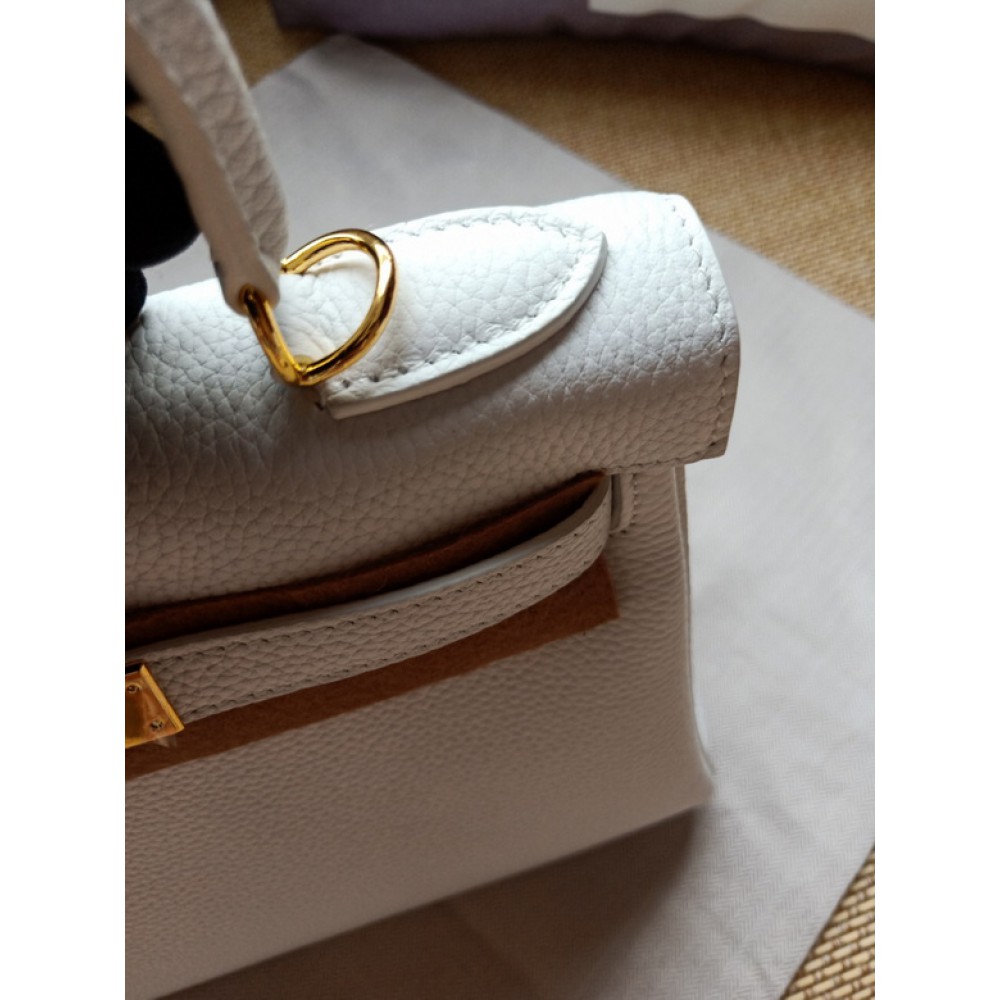Hermes kelly bag 28cm - 32cm white togo leather Bags