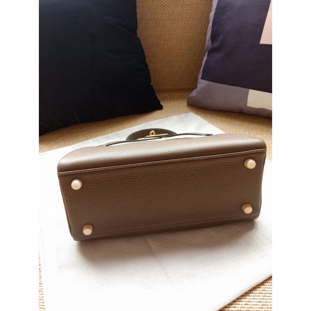 Hermes kelly bag 28cm - 32cm grey togo leather Bags