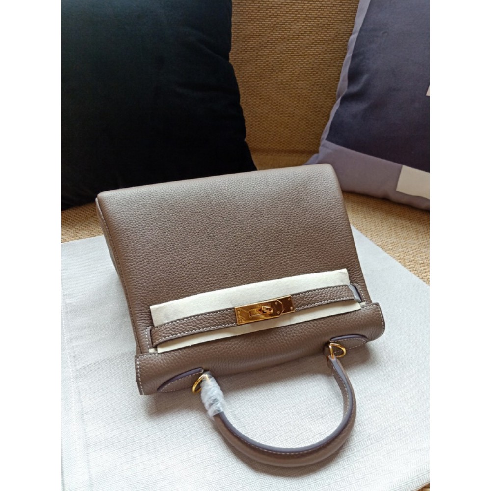 Hermes kelly bag 28cm - 32cm grey togo leather Bags