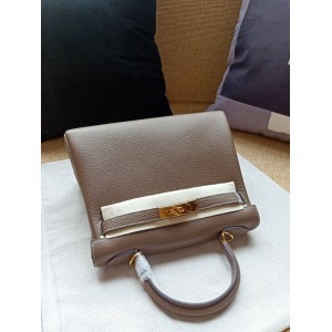 Hermes kelly bag 28cm - 32cm grey togo leather Bags