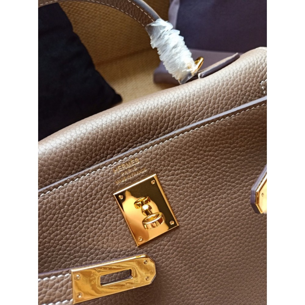 Hermes kelly bag 28cm - 32cm grey togo leather Bags