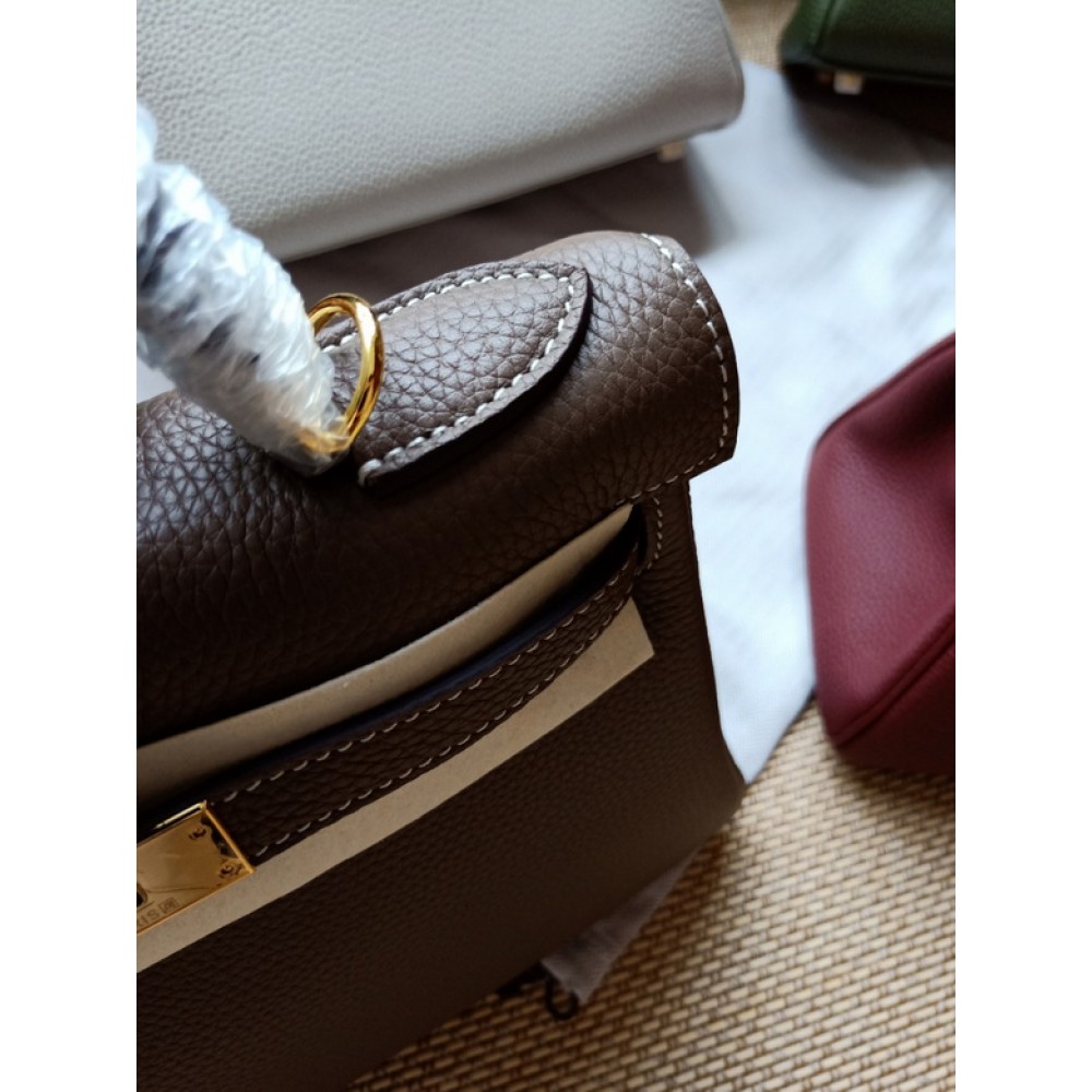 Hermes kelly bag 28cm - 32cm grey togo leather Bags