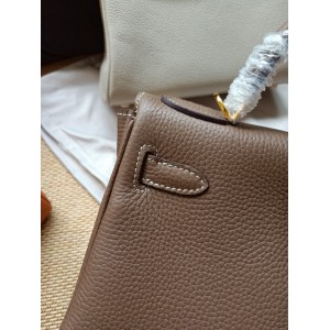 Hermes kelly bag 28cm - 32cm grey togo leather Bags
