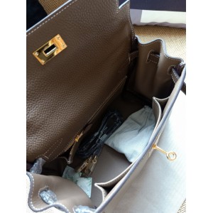 Hermes kelly bag 28cm - 32cm grey togo leather Bags