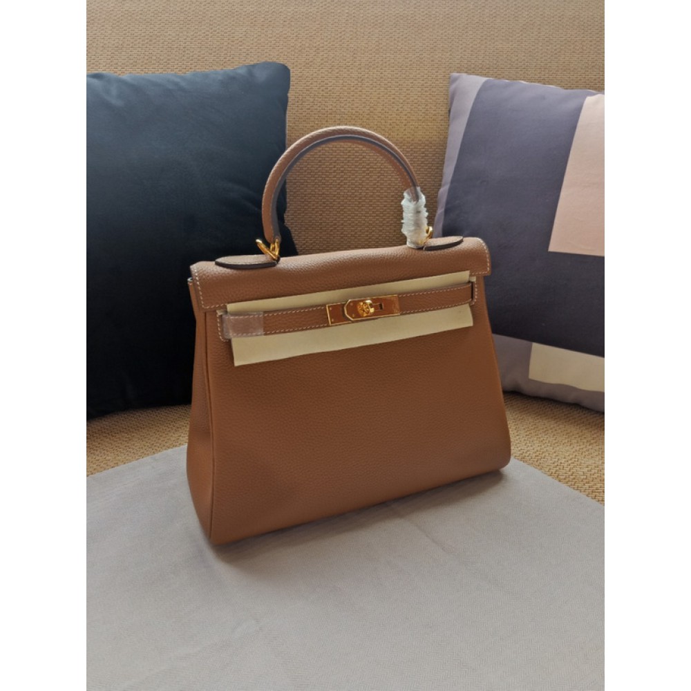 Hermes kelly bag 28cm - 32cm brown togo leather Bags