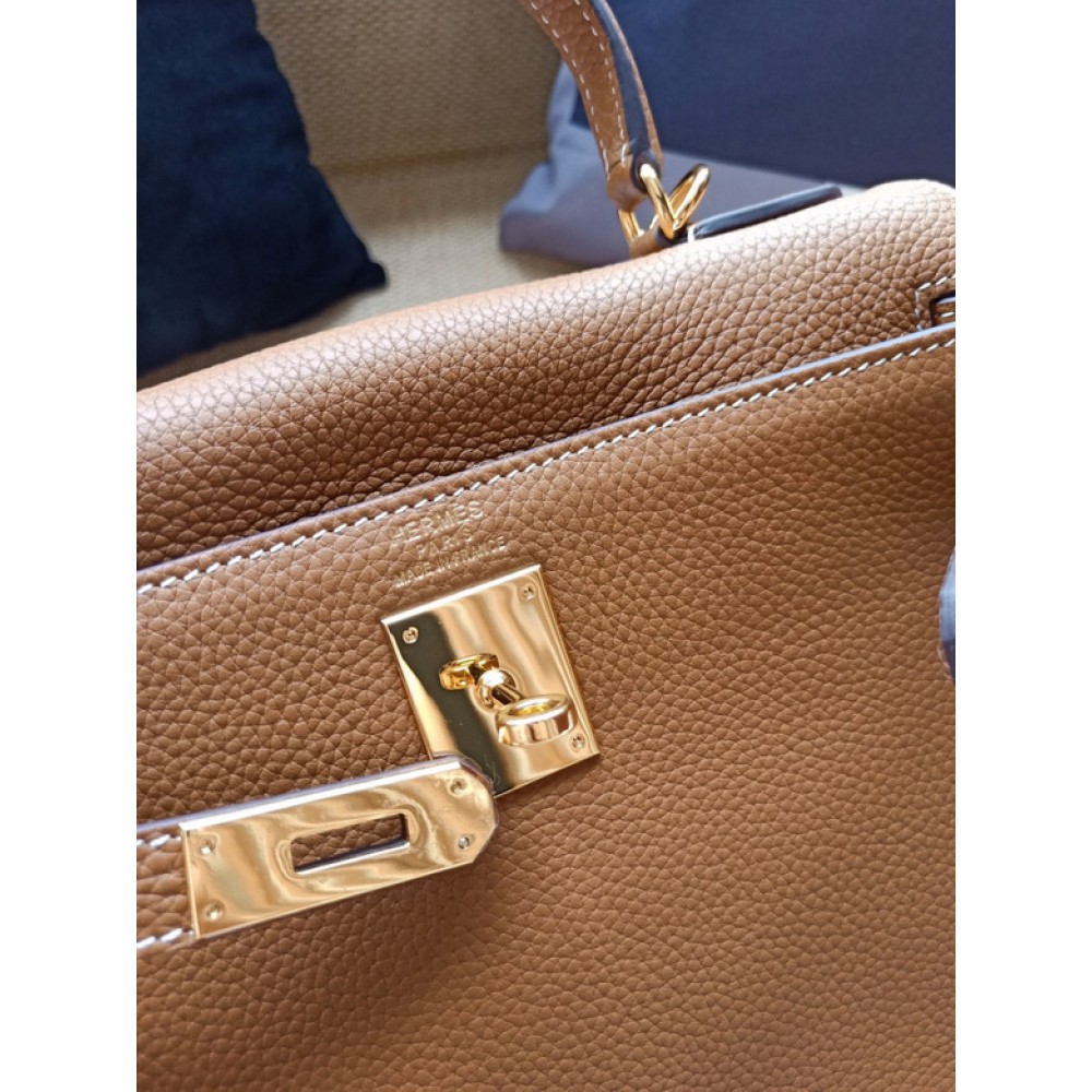 Hermes kelly bag 28cm - 32cm brown togo leather Bags
