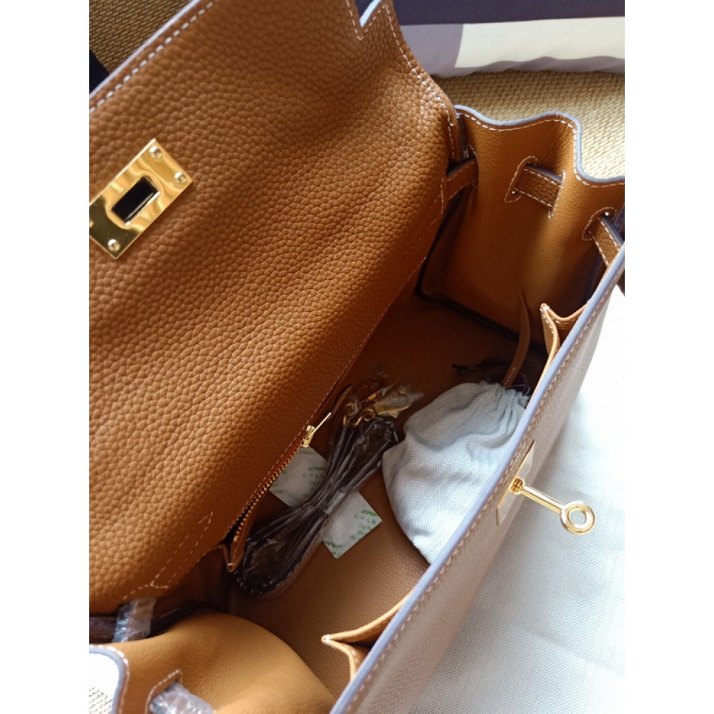 Hermes kelly bag 28cm - 32cm brown togo leather Bags
