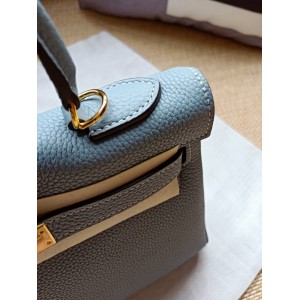 Hermes kelly bag 28cm - 32cm ligth blue togo leather Bags