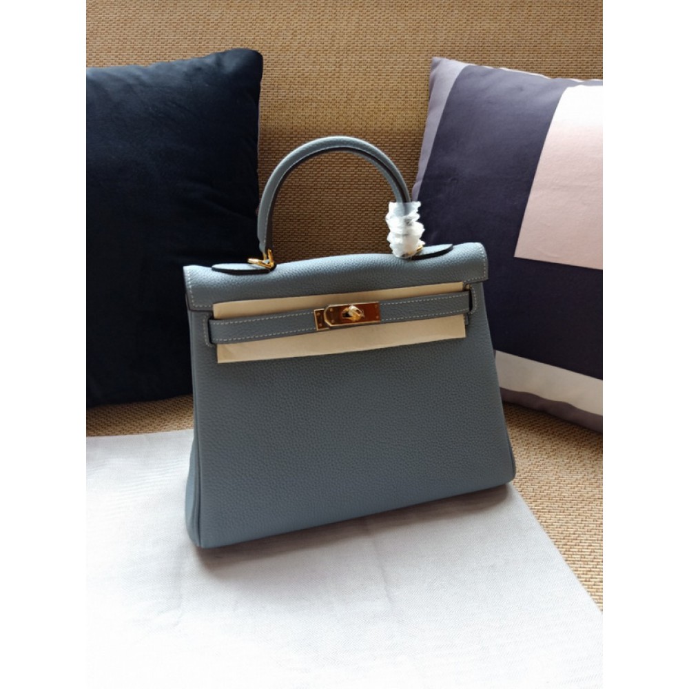 Hermes kelly bag 28cm - 32cm ligth blue togo leather Bags