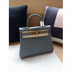 Hermes kelly bag 28cm - 32cm ligth blue togo leather Bags