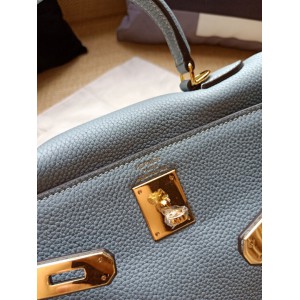 Hermes kelly bag 28cm - 32cm ligth blue togo leather Bags