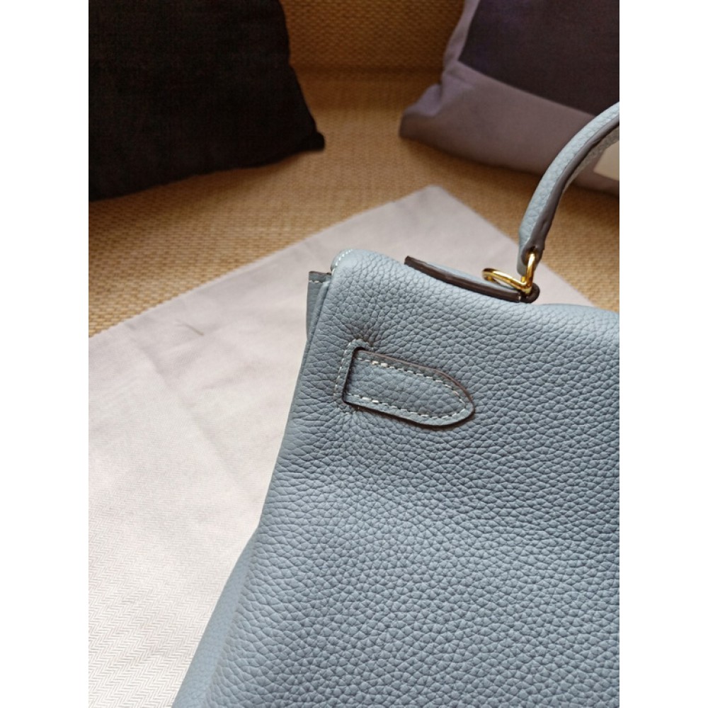 Hermes kelly bag 28cm - 32cm ligth blue togo leather Bags