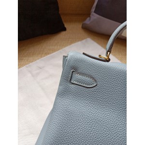 Hermes kelly bag 28cm - 32cm ligth blue togo leather Bags
