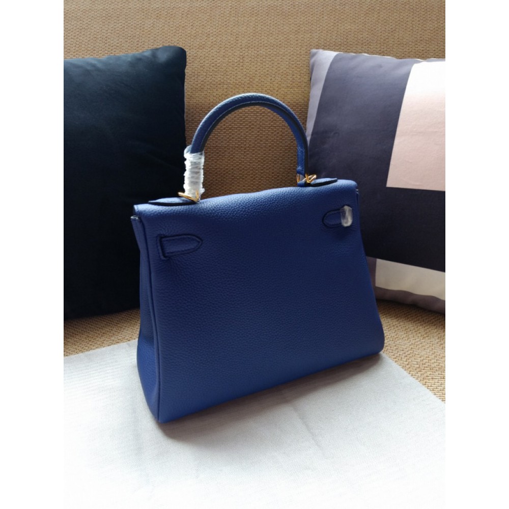 Hermes kelly bag 28cm - 32cm blue togo leather Bags