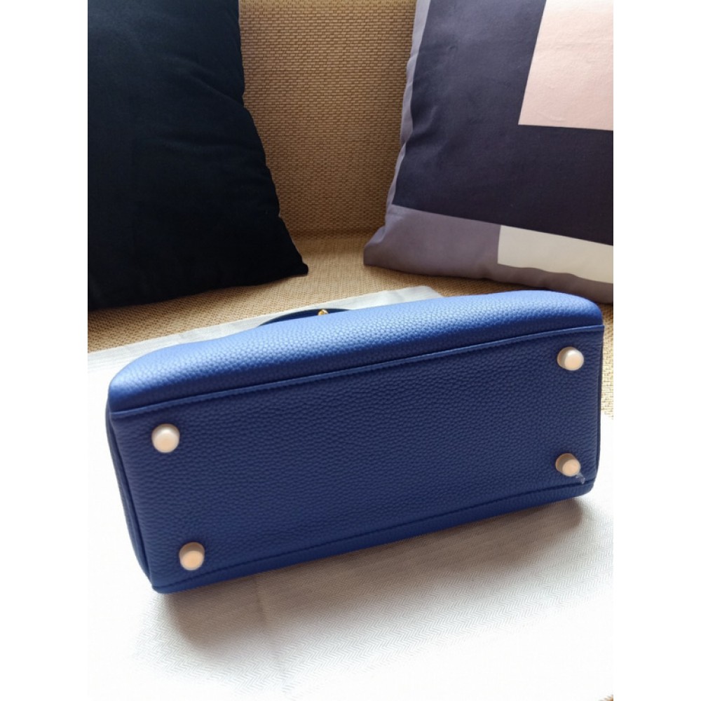 Hermes kelly bag 28cm - 32cm blue togo leather Bags