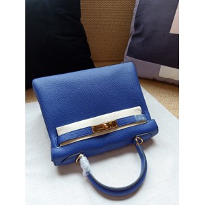Hermes kelly bag 28cm - 32cm blue togo leather Bags
