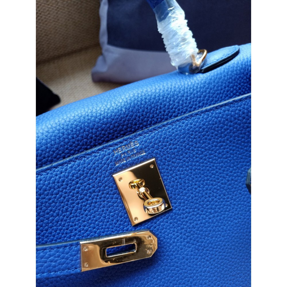 Hermes kelly bag 28cm - 32cm blue togo leather Bags