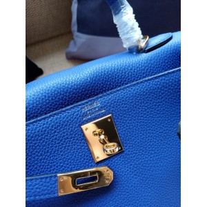 Hermes kelly bag 28cm - 32cm blue togo leather Bags