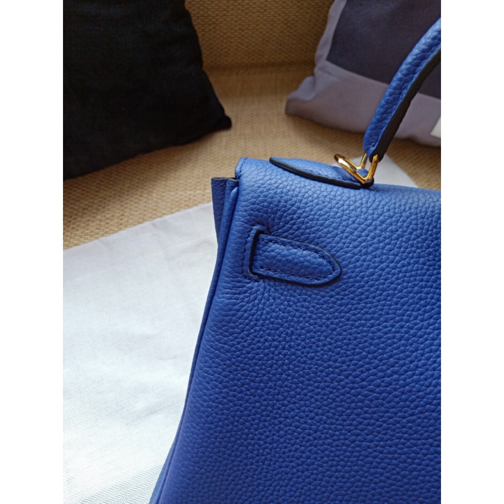 Hermes kelly bag 28cm - 32cm blue togo leather Bags
