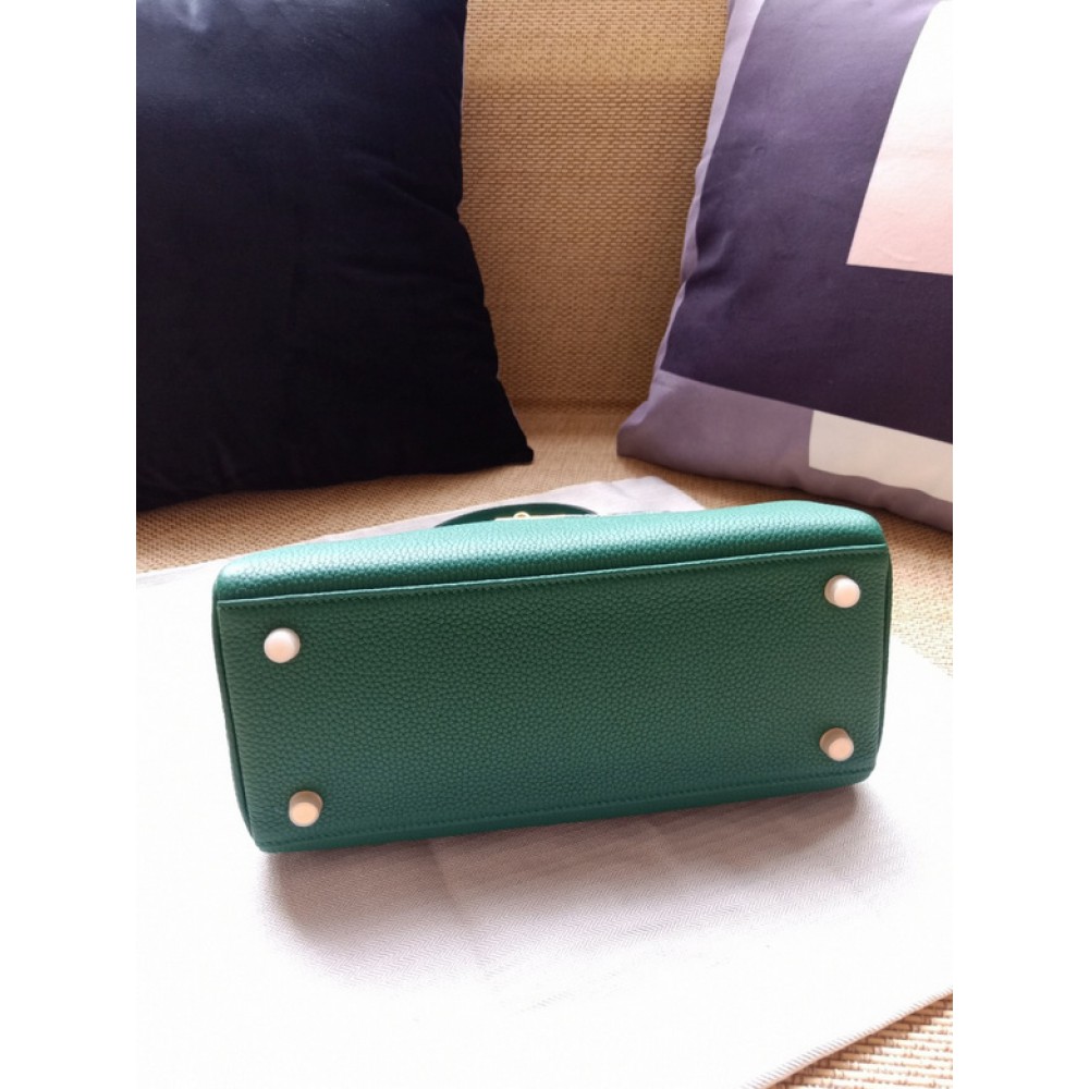 Hermes kelly bag 28cm - 32cm green togo leather Bags