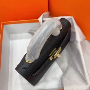 Hermes kelly bag ostrich 22CM Bags