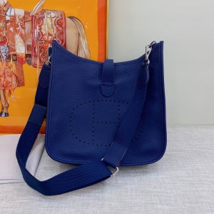 Hermes evelyne 30.5x33cm blue Bags