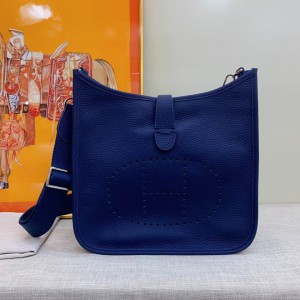 Hermes evelyne 30.5x33cm blue Bags