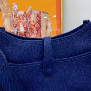 Hermes evelyne 30.5x33cm blue Bags